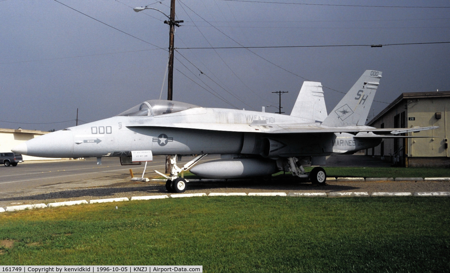 161749, McDonnell Douglas F/A-18A Hornet C/N 0108/A077, Copied from slide.