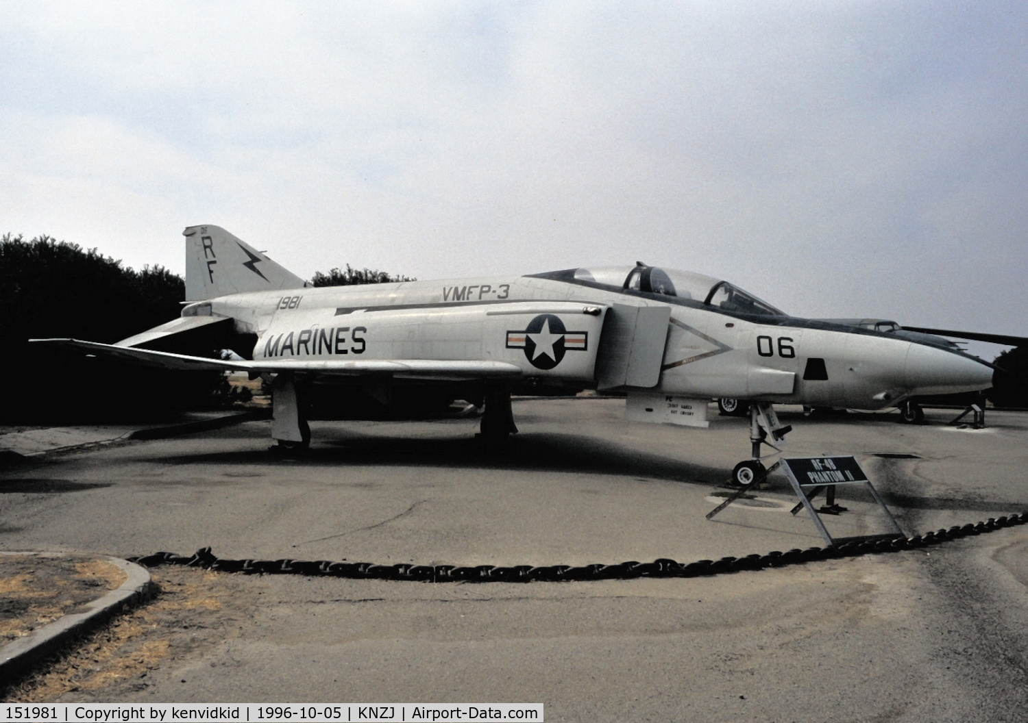 151981, McDonnell RF-4B Phantom C/N 1012, Copied from slide.