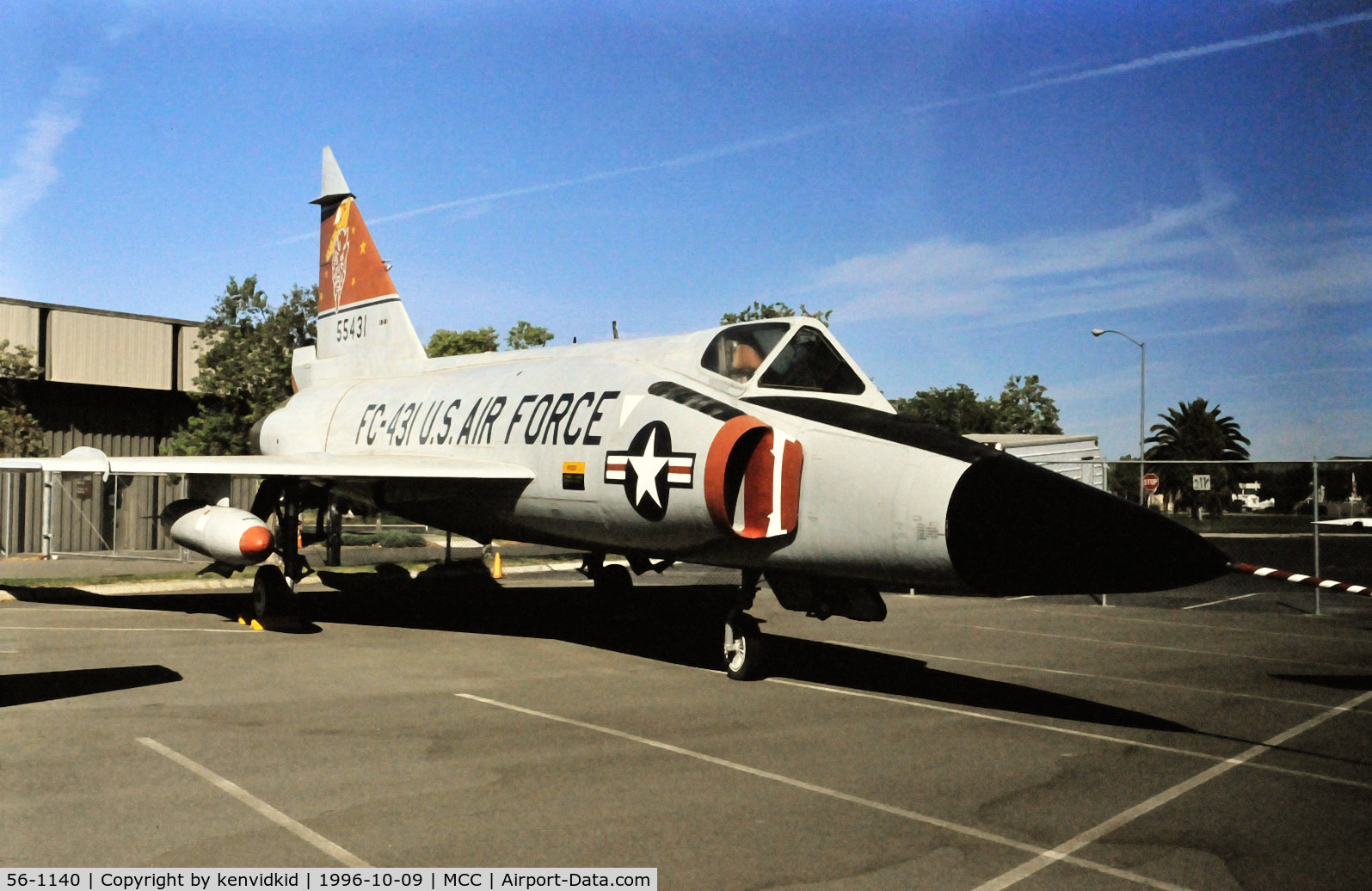 56-1140, 1956 Convair F-102A Delta Dagger C/N Not found 56-1140, Copied from slide.