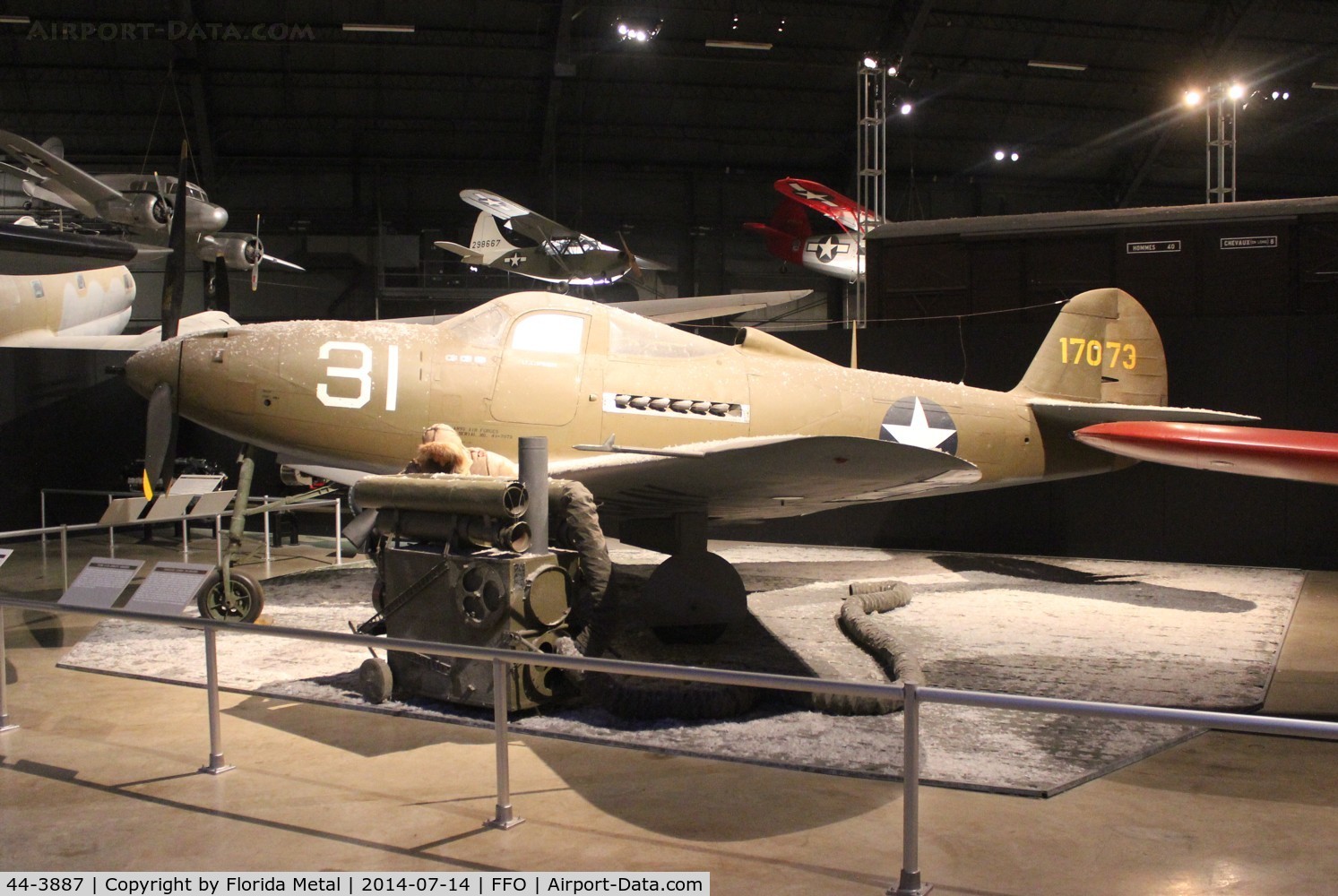 44-3887, 1944 Bell P-39Q Airacobra C/N Not found 44-3887, P-39 Airacobra