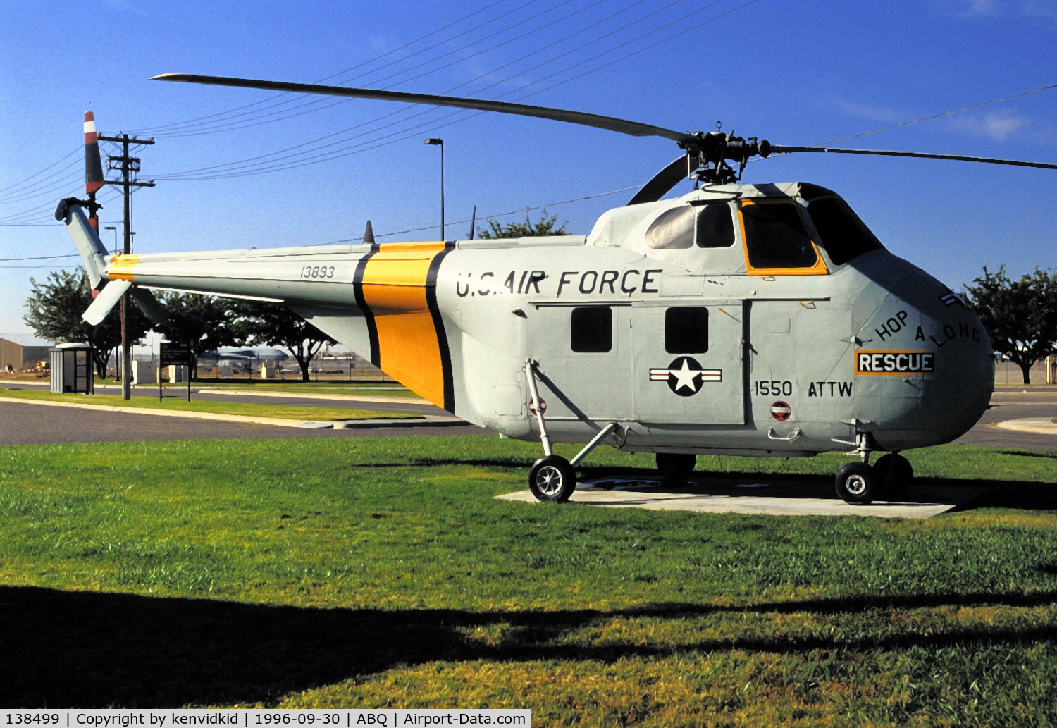 138499, Sikorsky UH-19G Chickasaw C/N 55528, Copied from slide.
