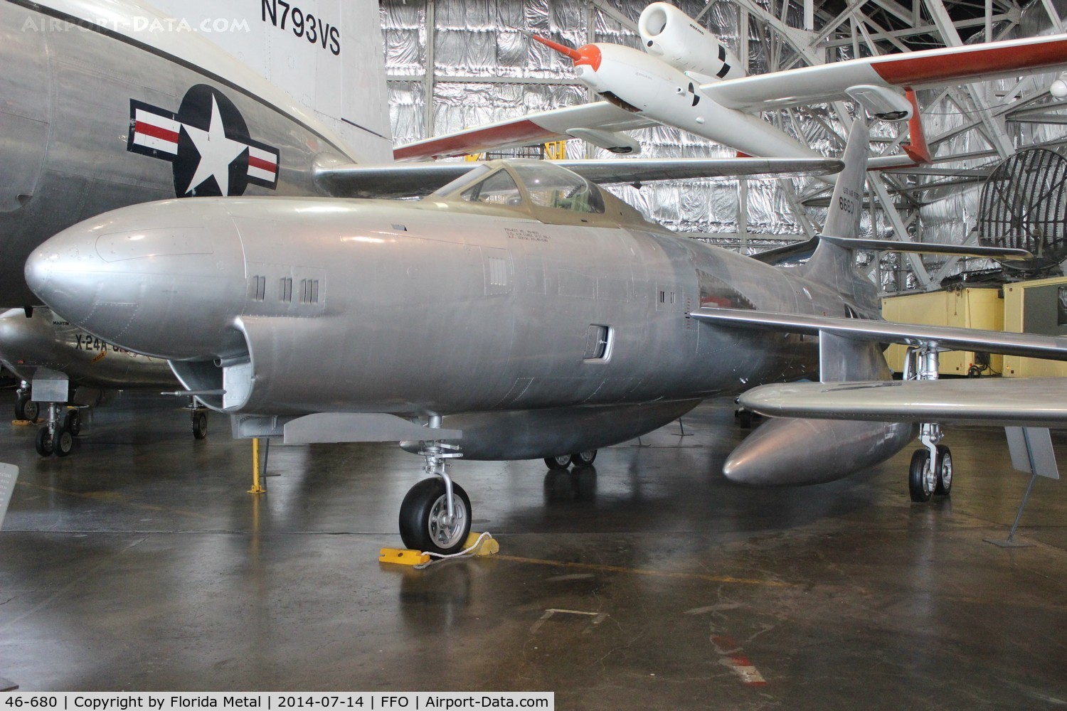 46-680, 1948 Republic XF-91 Thunderceptor C/N Not found 46-680, XF-91
