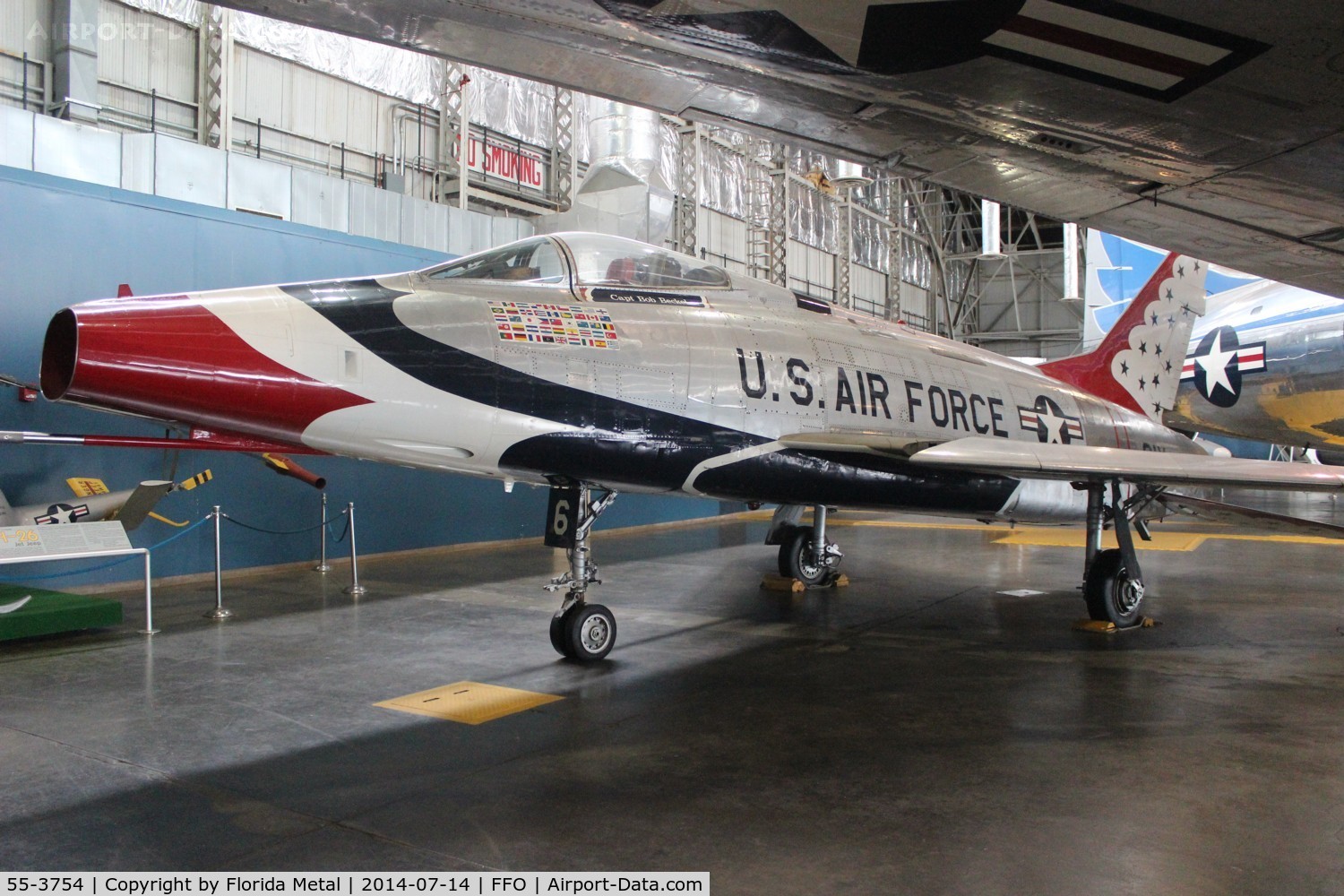 55-3754, 1956 North American F-100D Super Sabre C/N 223-436, Thunderbirds F-100
