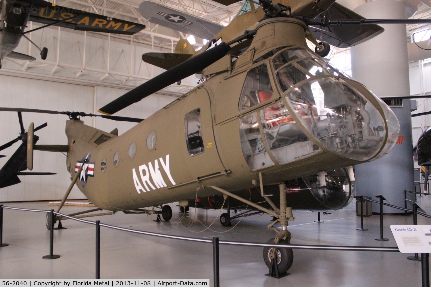 56-2040, Vertol CH-21C Shawnee C/N C.202, CH-21C at Army Aviation Museum