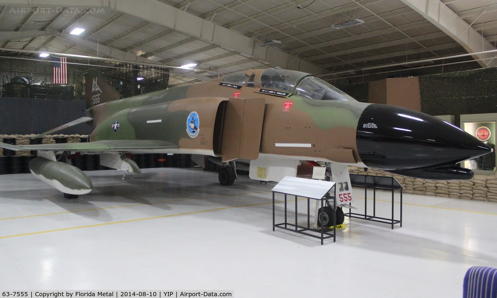 63-7555, 1964 McDonnell F-4C-24-MC Phantom II C/N 592, F-4C Phantom