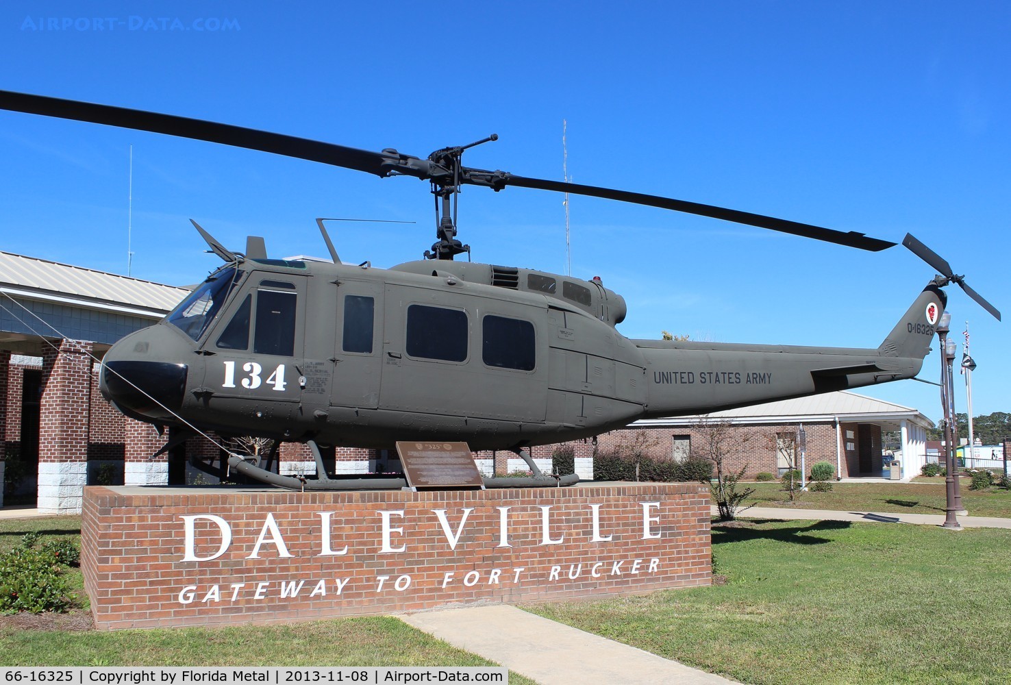 66-16325, 1967 Bell UH-1H Iroquois C/N 8519, UH-1H in Daleville AL