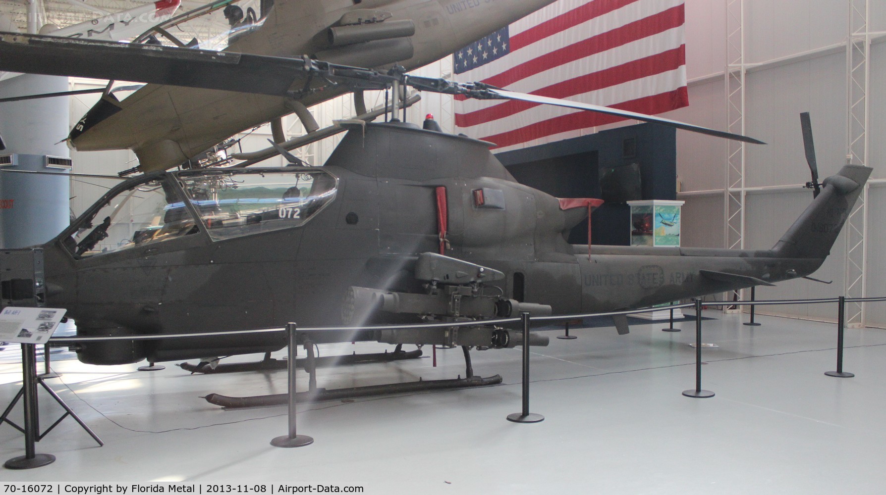 70-16072, 1970 Bell AH-1S Cobra C/N 21016, AH-1S at the Army Aviation Museum