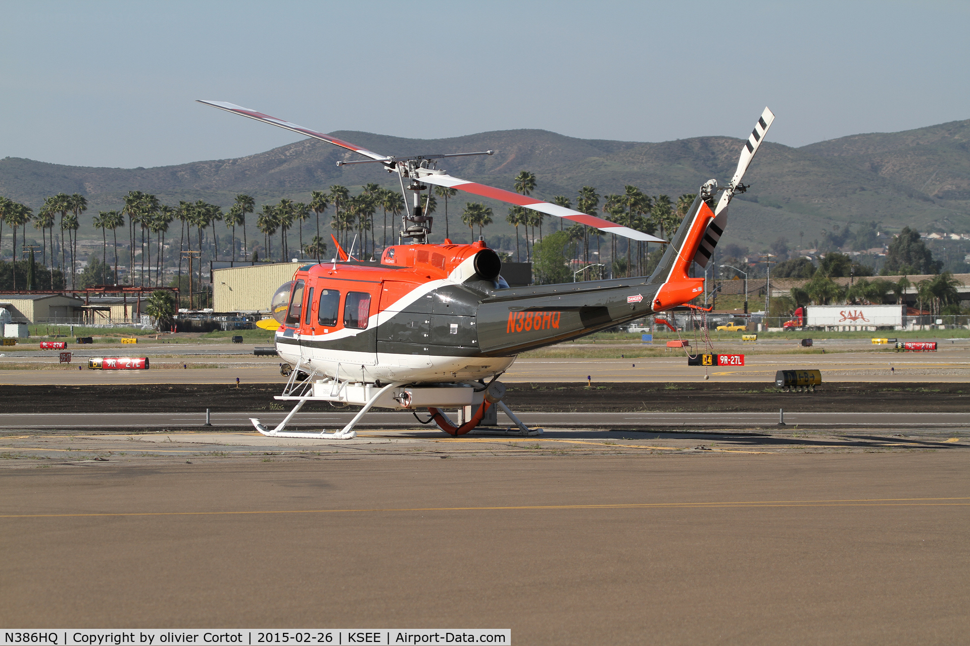 N386HQ, 1971 Bell 205A-1 C/N 30086, fire fighter, gillespie field