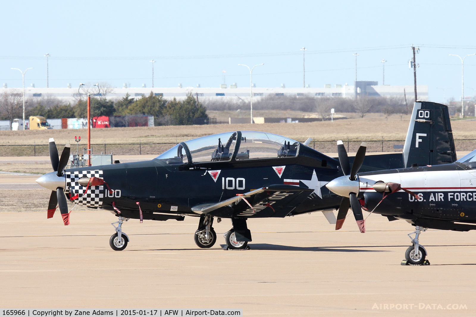 165966, Raytheon T-6A Texan II C/N PT-109, On the ramp at Alliance Airport - Fort Worth, TX