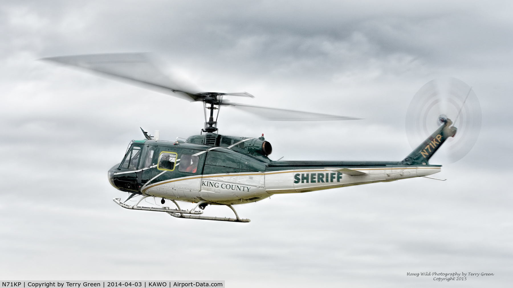N71KP, 1970 Bell UH-1H Iroquois C/N 12619, King County Sheriff Guardian 2
