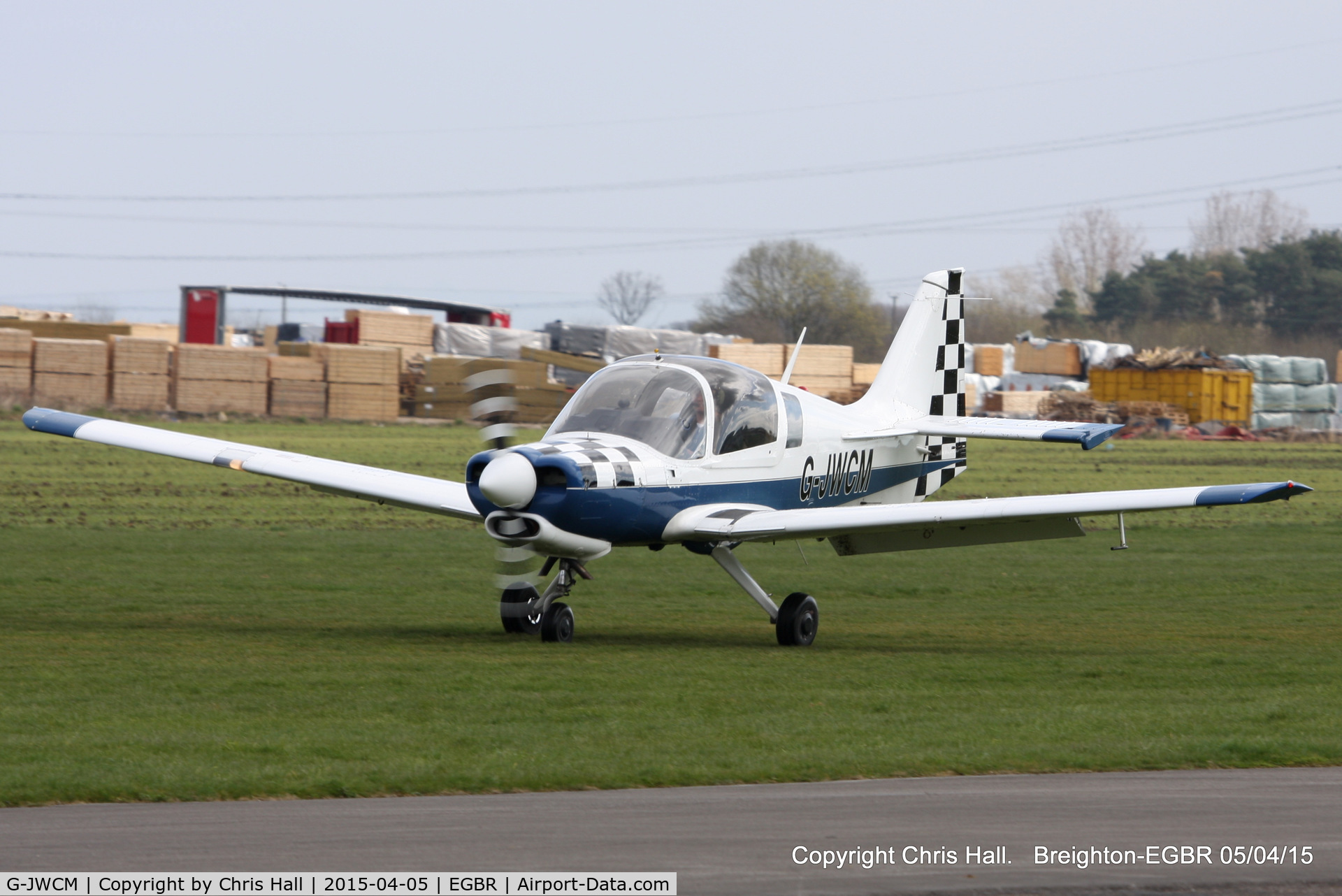G-JWCM, 1980 Scottish Aviation Bulldog Series 120 Model 1210 C/N BH120/408, at the Easter Homebuilt Aircraft Fly-in