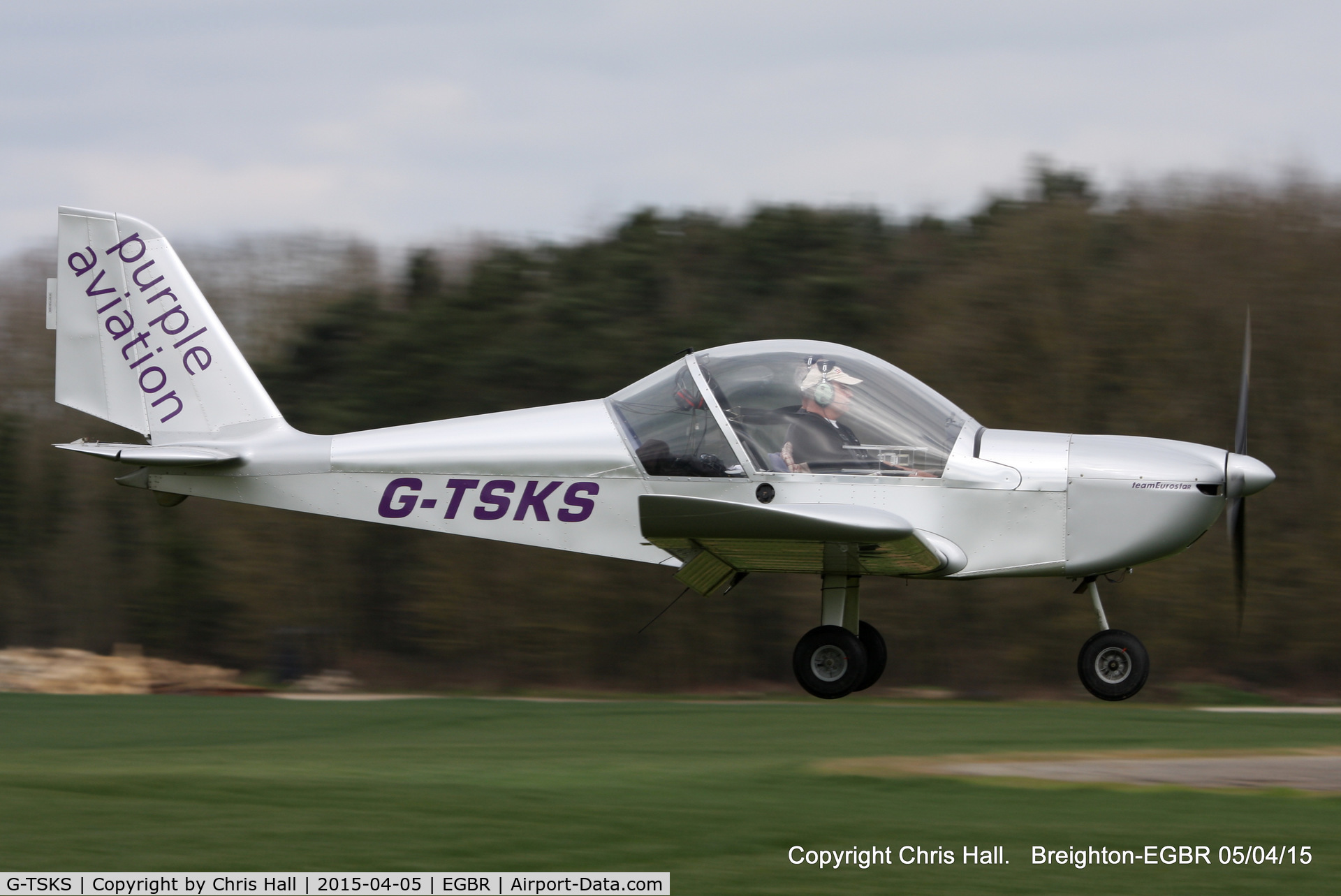 G-TSKS, 2009 Cosmik EV-97 TeamEurostar UK C/N 3320, at the Easter Homebuilt Aircraft Fly-in