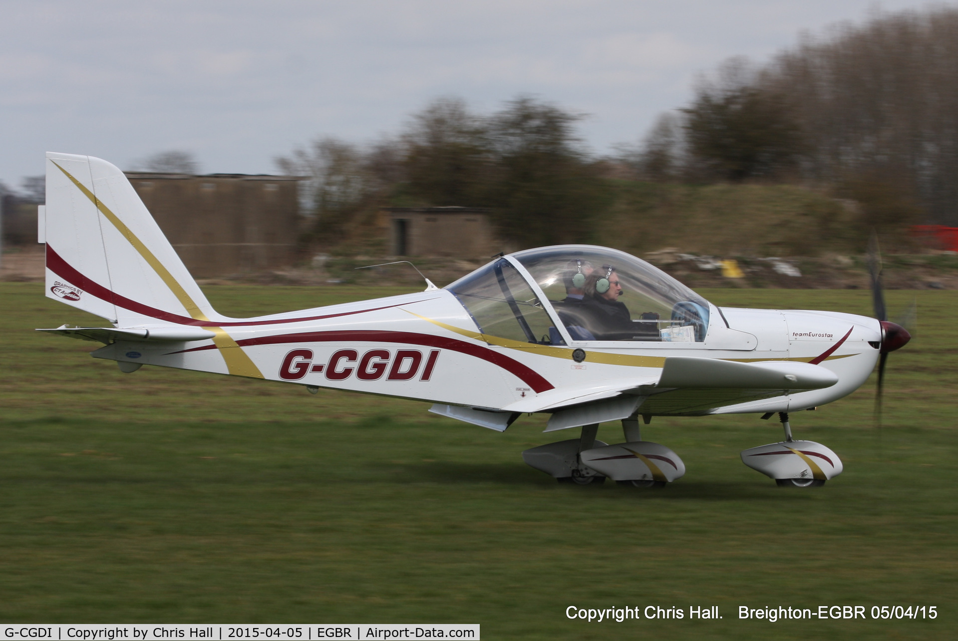 G-CGDI, 2009 Aerotechnik EV-97A Eurostar C/N PFA 315A-14606, at the Easter Homebuilt Aircraft Fly-in