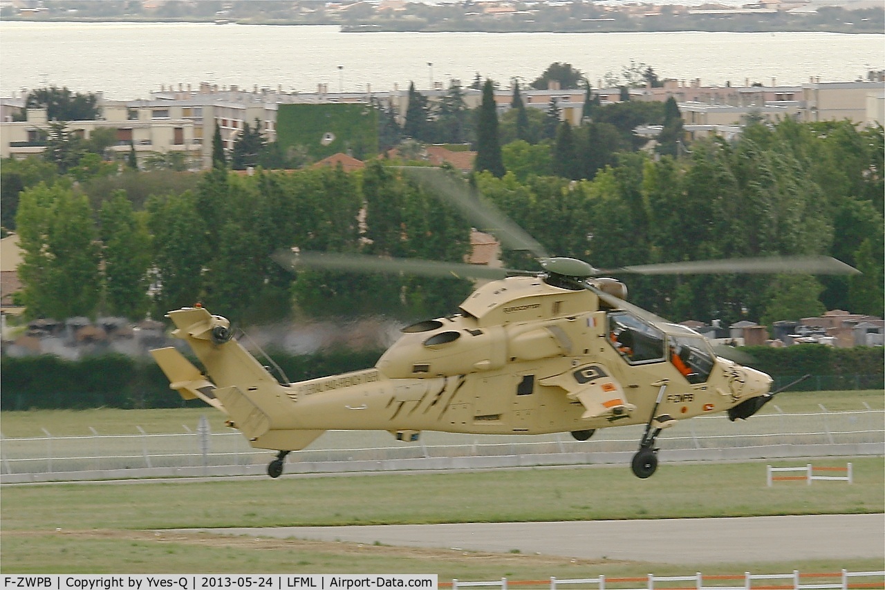 F-ZWPB, 2012 Eurocopter EC-665 Tiger HAD C/N 6001, Eurocopter EC-665 HAD Tigre, On final rwy 31R, Marseille-Provence Airport (LFML-MRS)