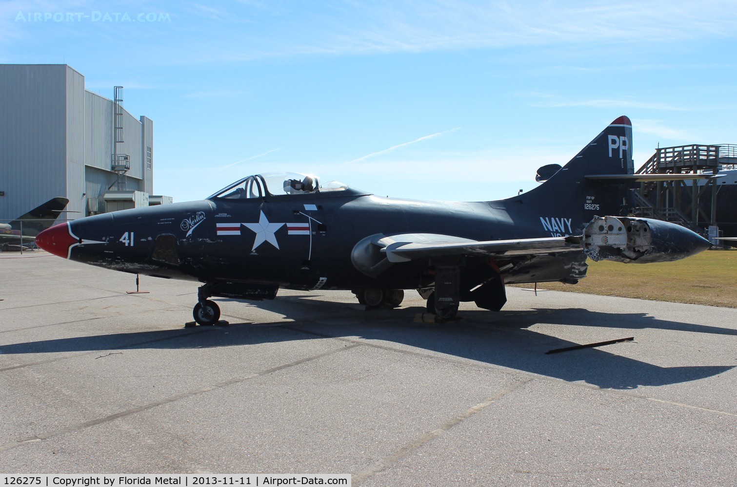 126275, 1950 Grumman F9F-5P Panther C/N Not found 126275, F9F-5 Panther at Battleship Alabama