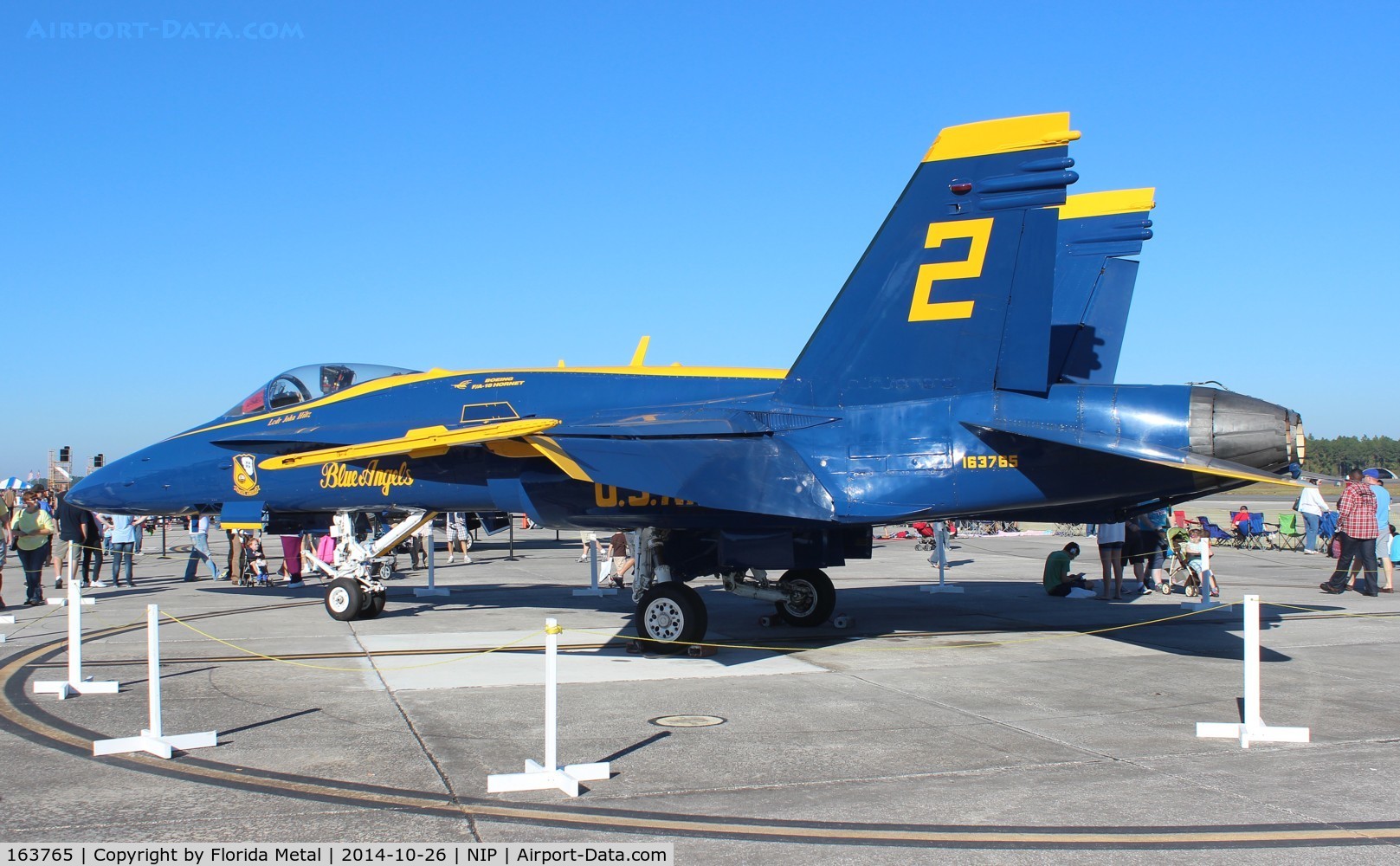 163765, 1989 McDonnell Douglas F/A 18C Hornet C/N 0845/C122, Blue Angels