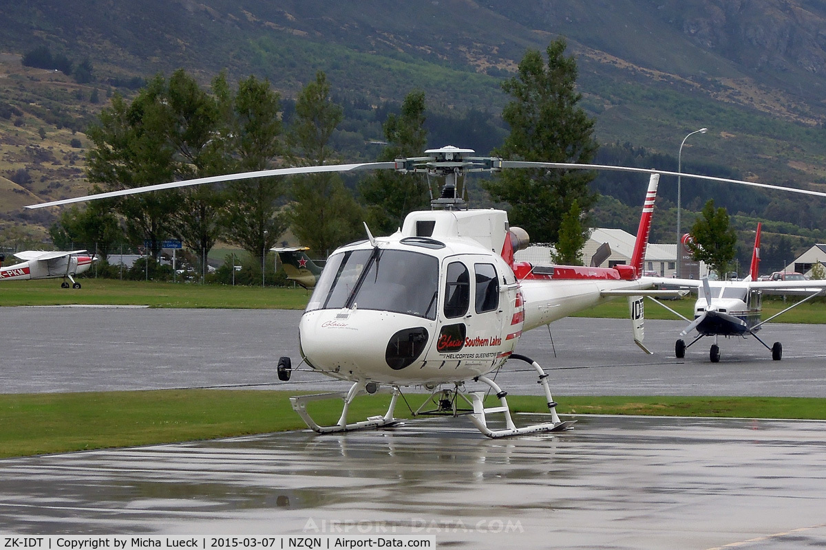 ZK-IDT, Eurocopter AS-350B-3 Ecureuil Ecureuil C/N 7721, At Queenstown