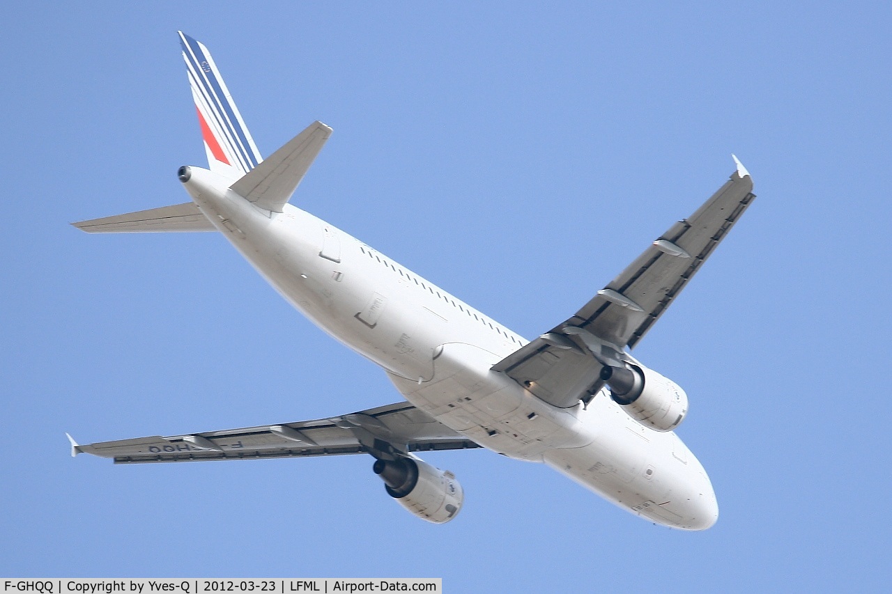 F-GHQQ, 1992 Airbus A320-211 C/N 0352, Airbus A320-211, Take-off rwy 13L, Marseille-Provence Airport (LFML-MRS)