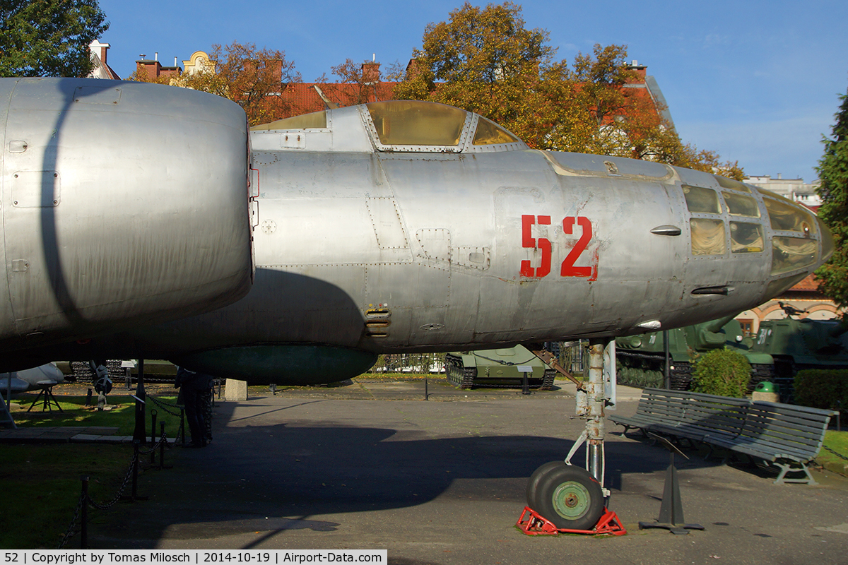 52, Ilyushin Il-28 C/N 2113, Polish Army Museum Kolobrzeg is displaying several aircraft of the Polish Air Force
