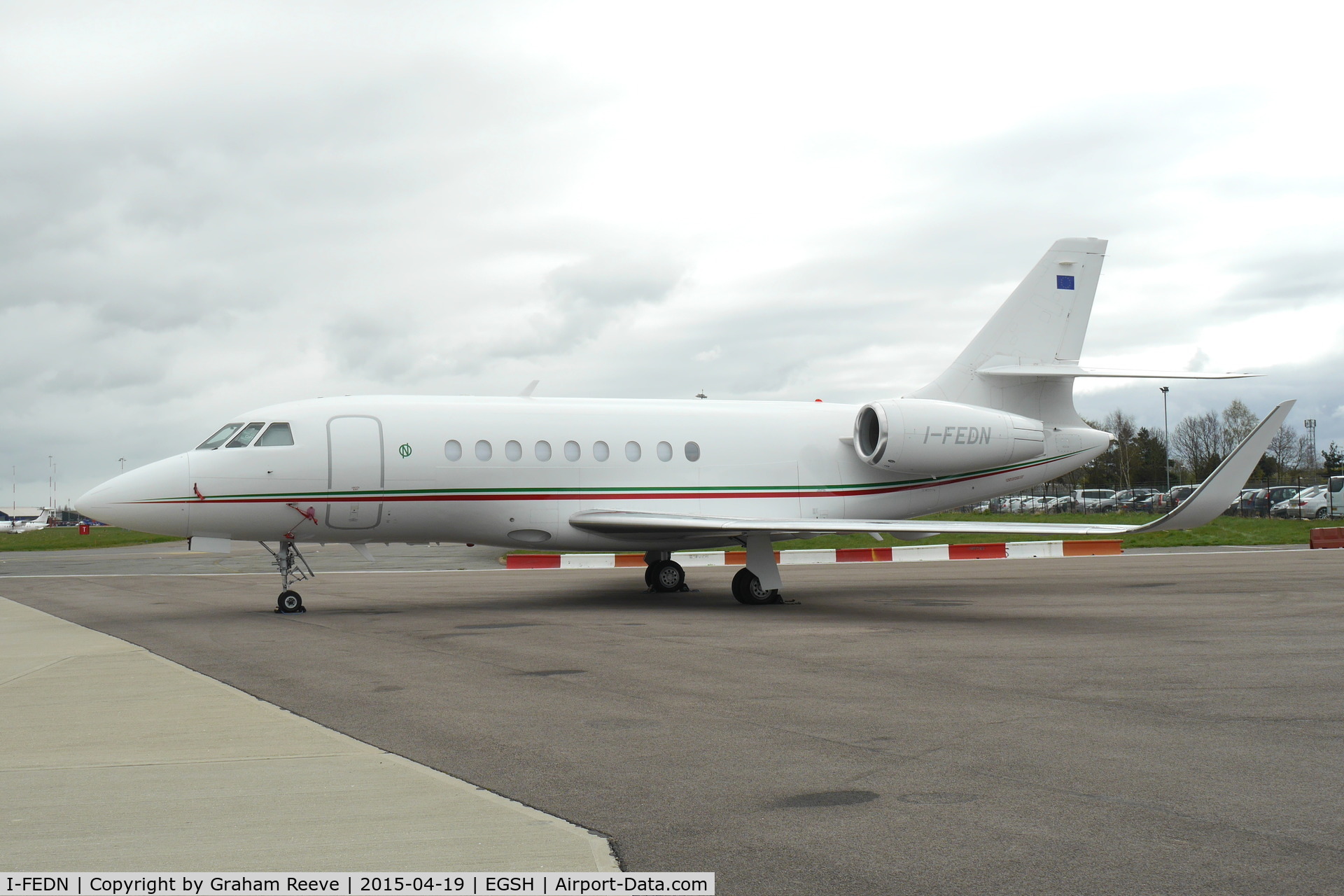 I-FEDN, 2009 Dassault Falcon 2000LX C/N 204, Parked at Norwich.