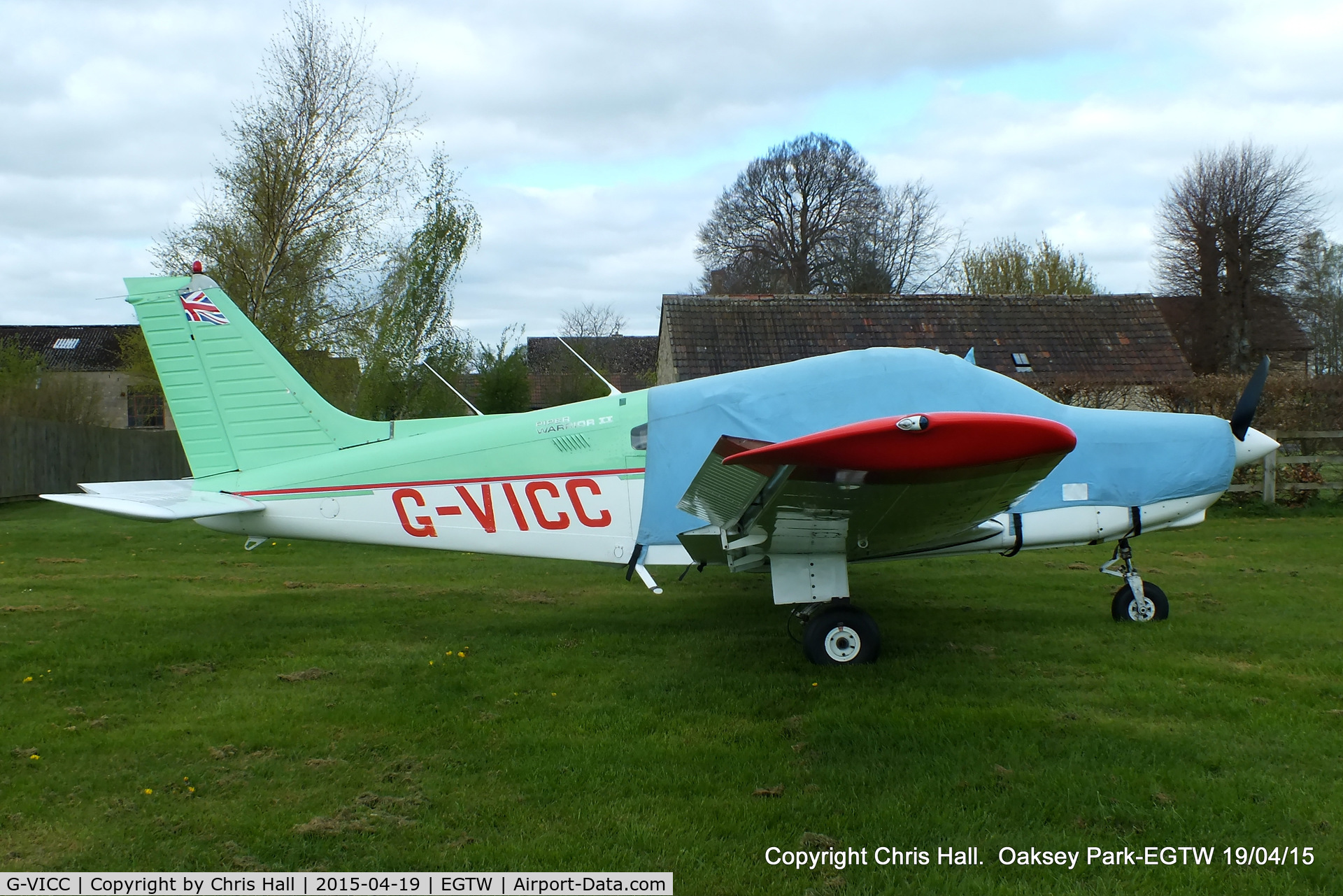 G-VICC, 1979 Piper PA-28-161 Cherokee Warrior II C/N 28-7916317, at Oaksey Park