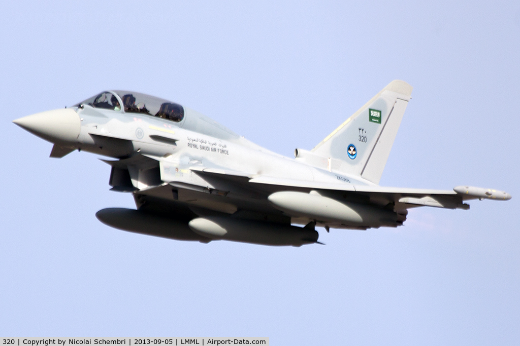 320, 2013 Eurofighter EF-2000 Typhoon T3 C/N CT010, Airborne from touch & go on arrival