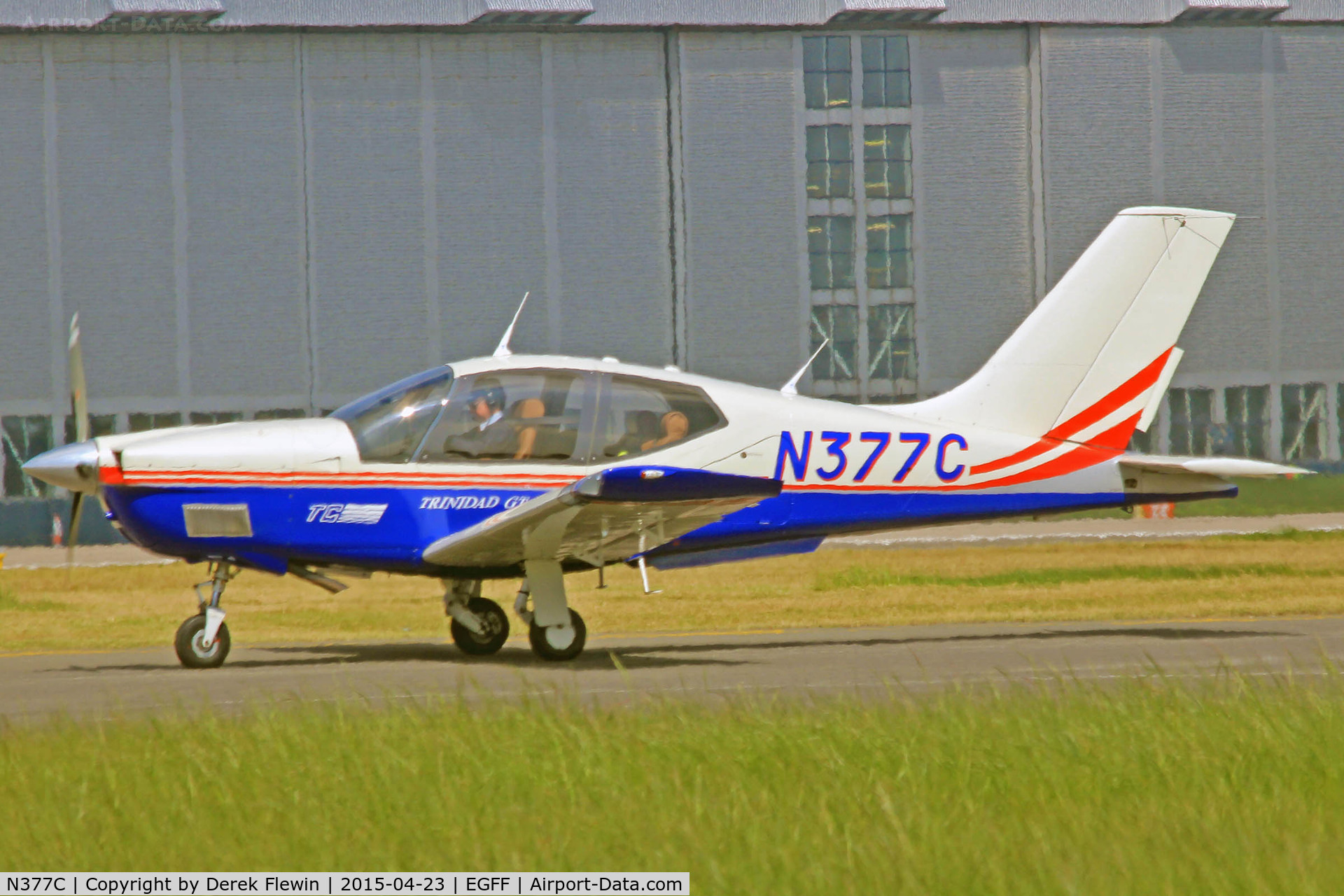 N377C, 2005 Socata TB-21 GT TC Trinidad C/N 2222, Visiting Trinidad TC, Booker based, seen shortly after landing on runway 12.