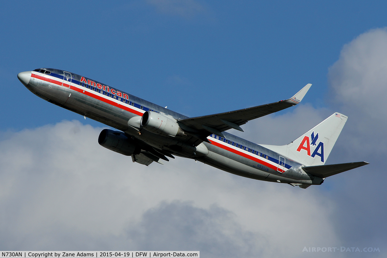 N730AN, 2014 Boeing 777-323/ER C/N 31554, American Airlines departing DFW Airport