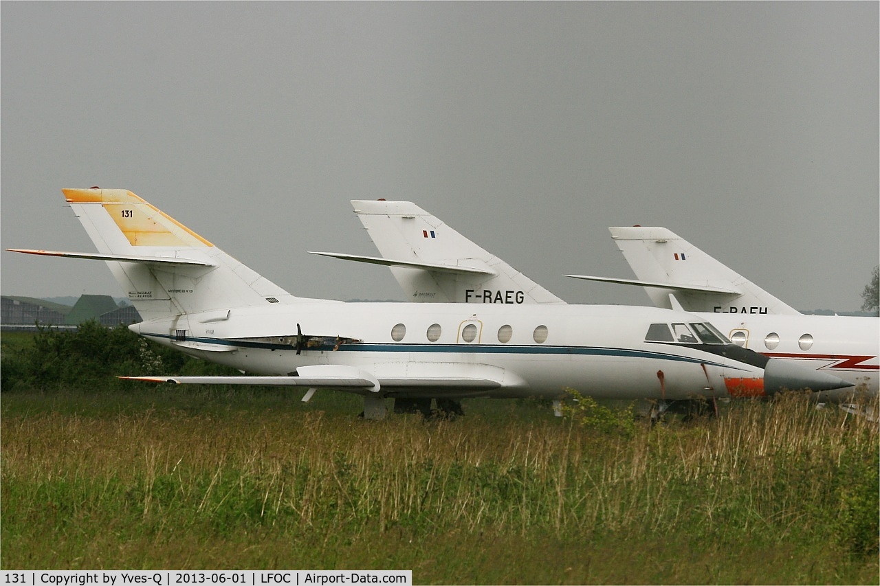 131, Dassault Falcon (Mystere) 20F C/N 131, Dassault Falcon 20F, Stored, Châteaudun Air Base (LFOC)