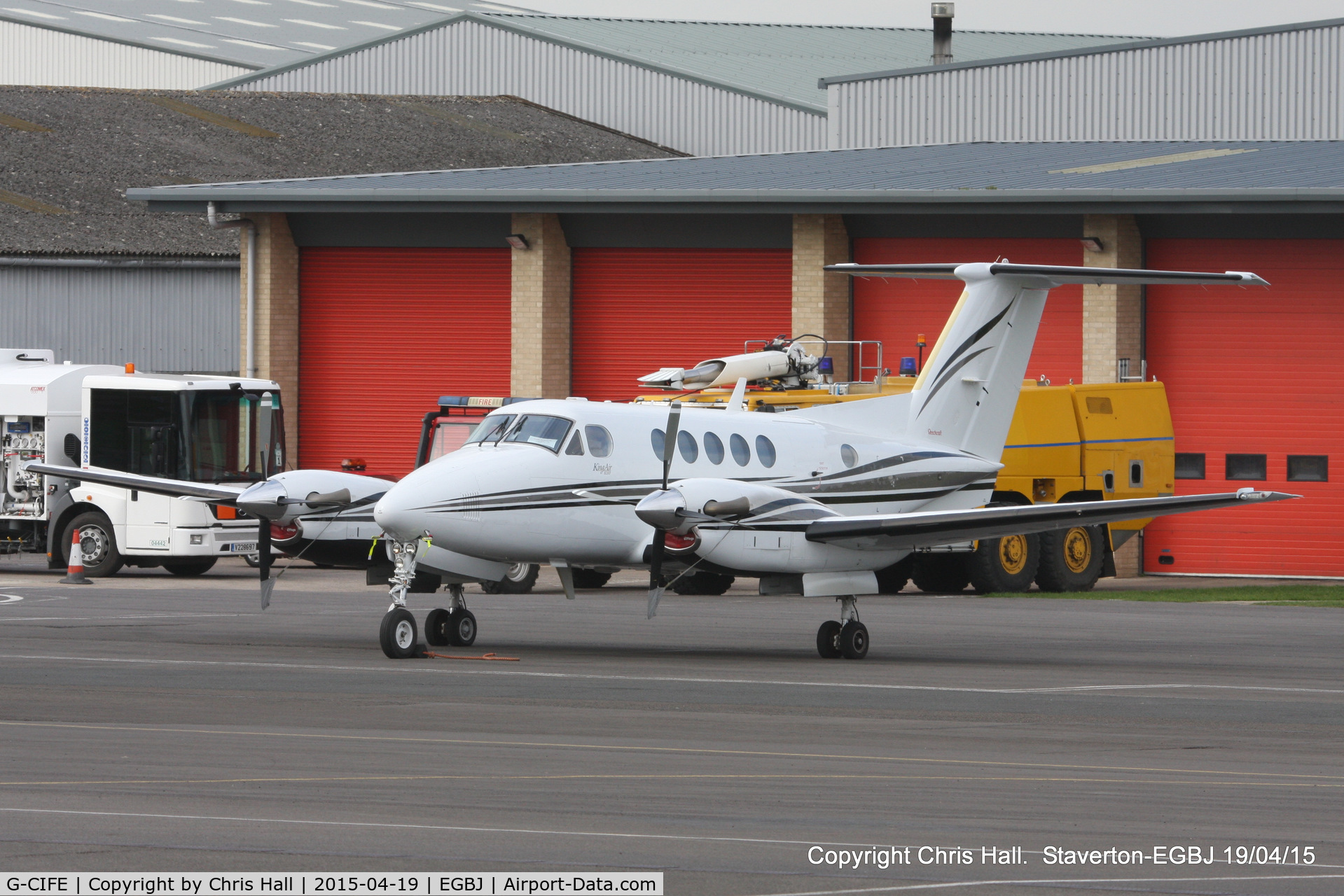 G-CIFE, 2003 Raytheon B200 King Air C/N BB-1829, at Staverton