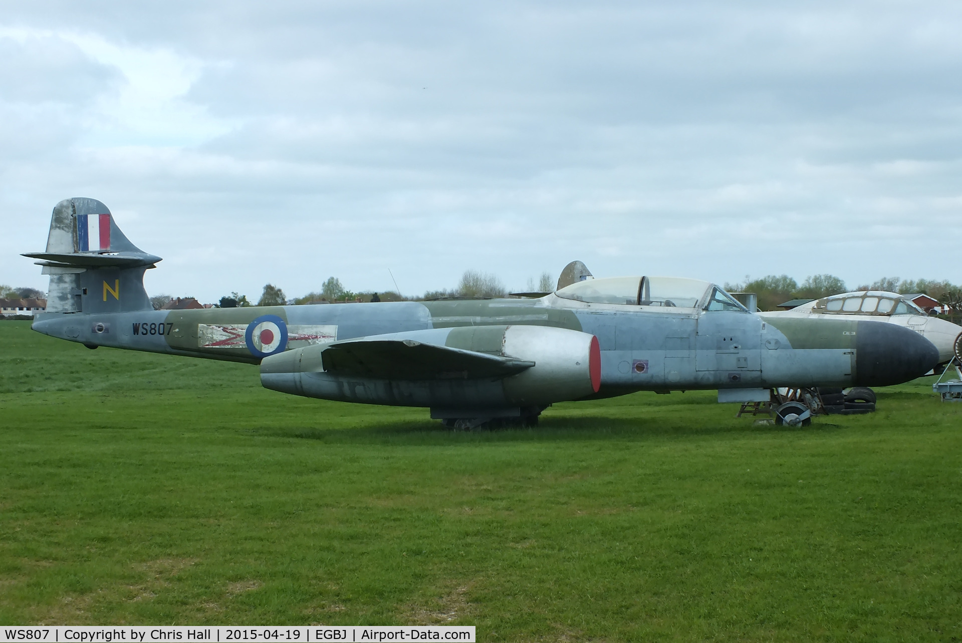 WS807, 1954 Gloster Meteor NF(T).14 C/N Not found WS807, at the Jet Age Museum
