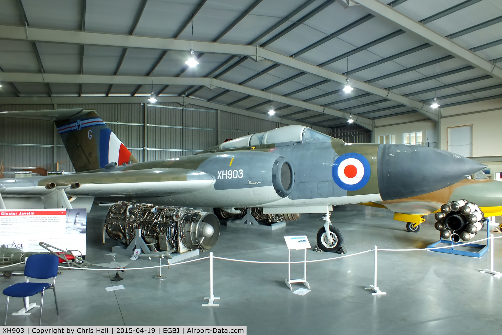XH903, Gloster Javelin FAW.9 C/N Not found XH903, at the Jet Age Museum
