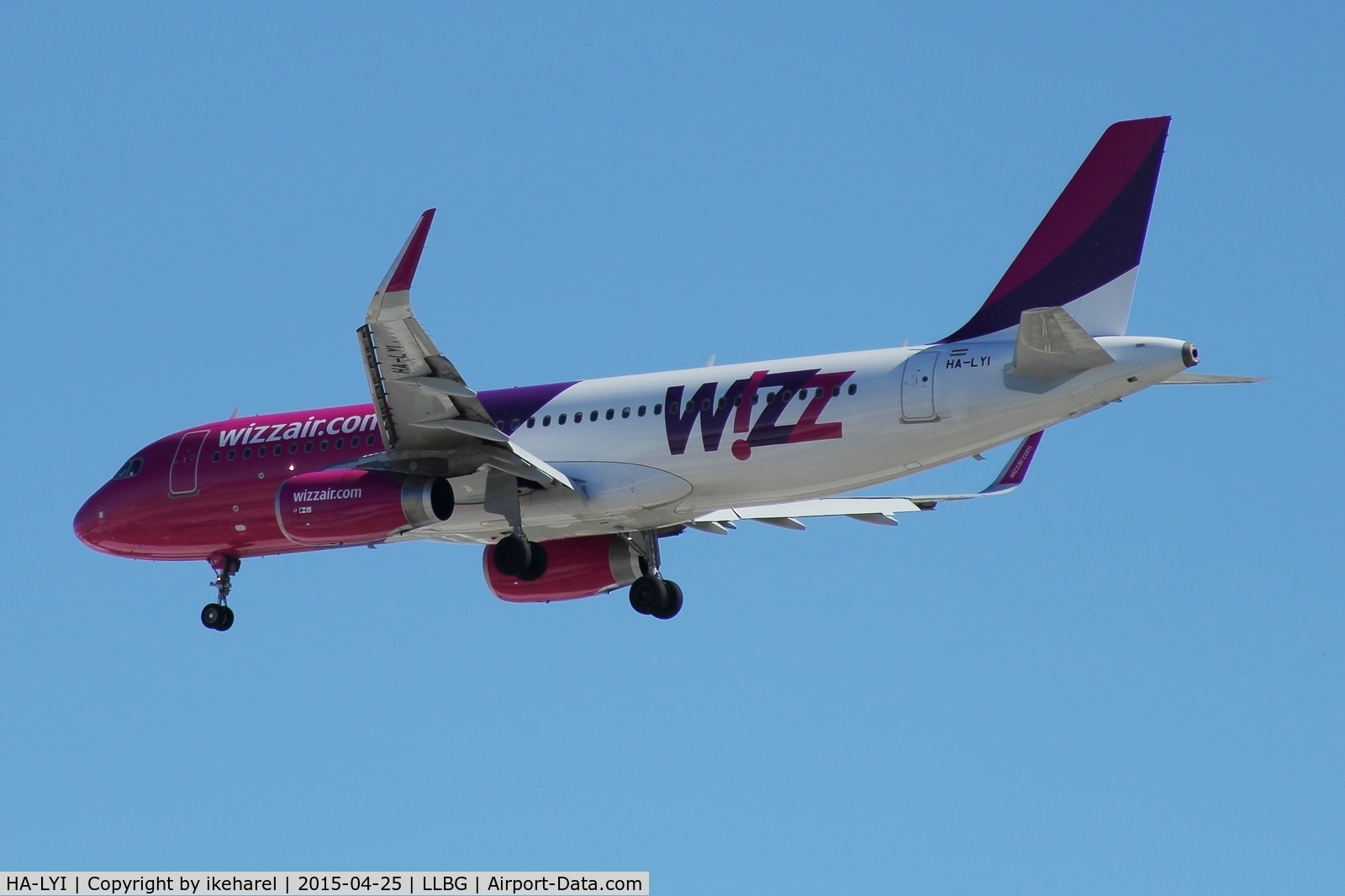 HA-LYI, 2014 Airbus A320-232 C/N 6352, Landing on runway 30, fly in from Romania.