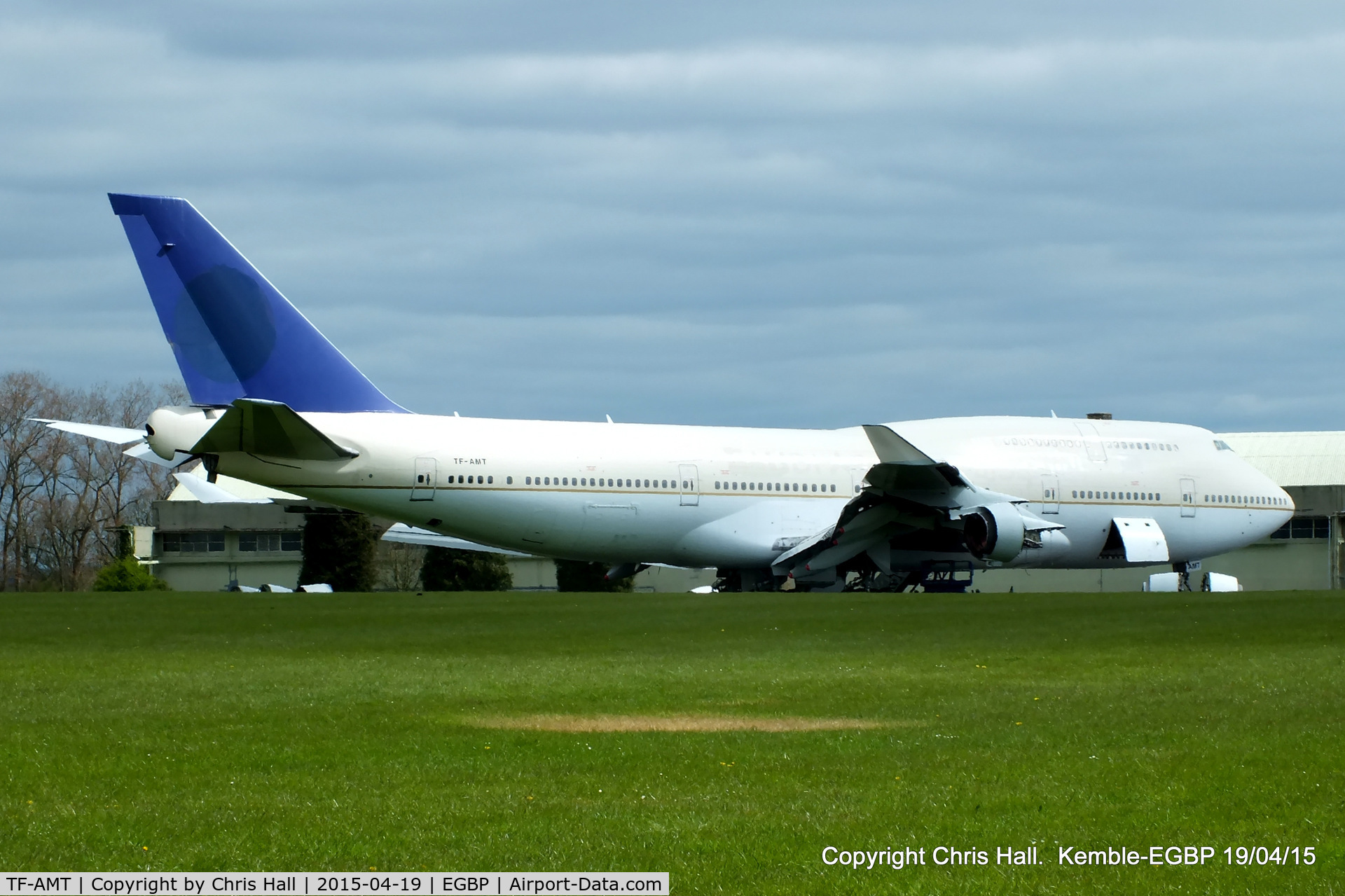 TF-AMT, 1991 Boeing 747-481 C/N 25135, ex Air Atlanta Icelandic/Saudi Arabian Airlines in storage at Kemble