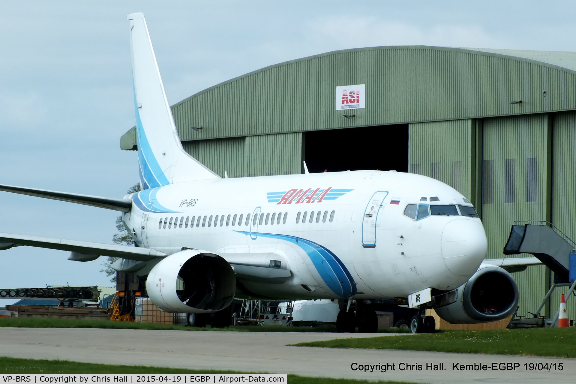 VP-BRS, 1991 Boeing 737-528 C/N 25231, ex Yamal Airlines, in storage at Kemble