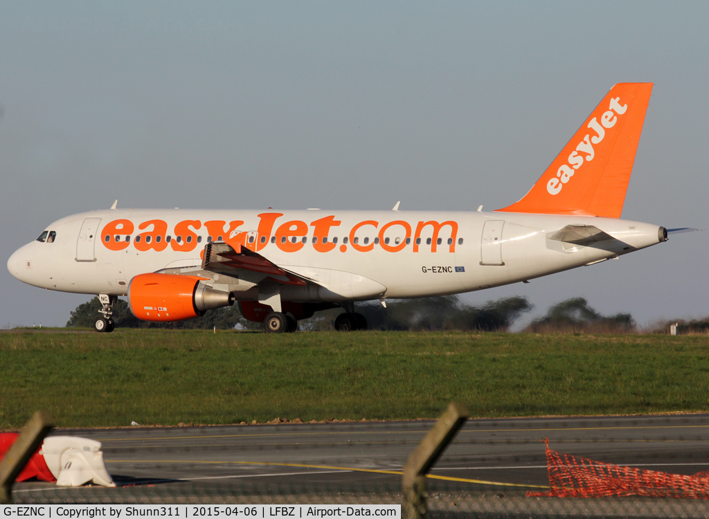 G-EZNC, 2003 Airbus A319-111 C/N 2050, Taxiing for departure...
