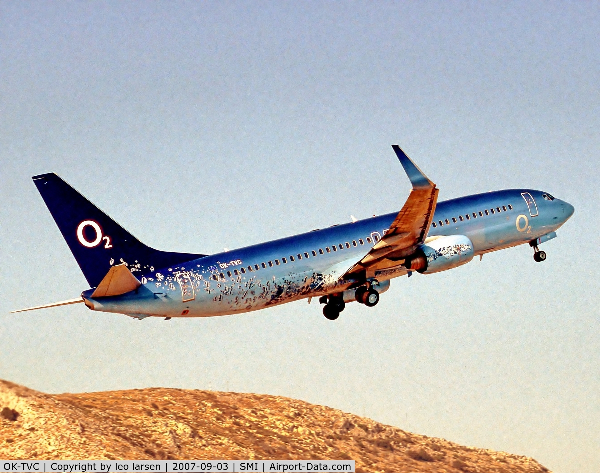 OK-TVC, 2001 Boeing 737-86Q C/N 30278, Samos Greece 3.9.07