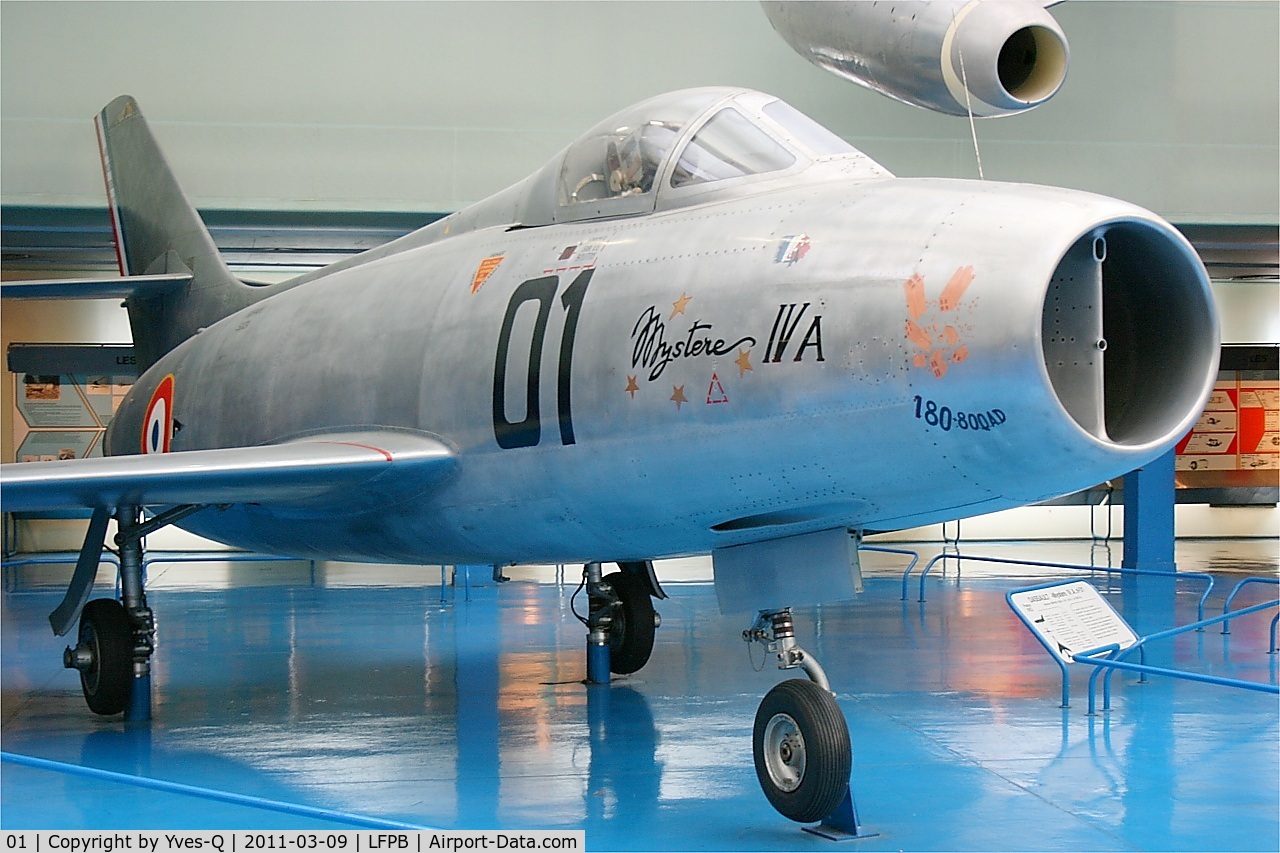 01, Dassault Mystere IVA C/N Not found 01, Dassault Mystere IVA, Air & Space Museum Paris-Le Bourget (LFPB-LBG)