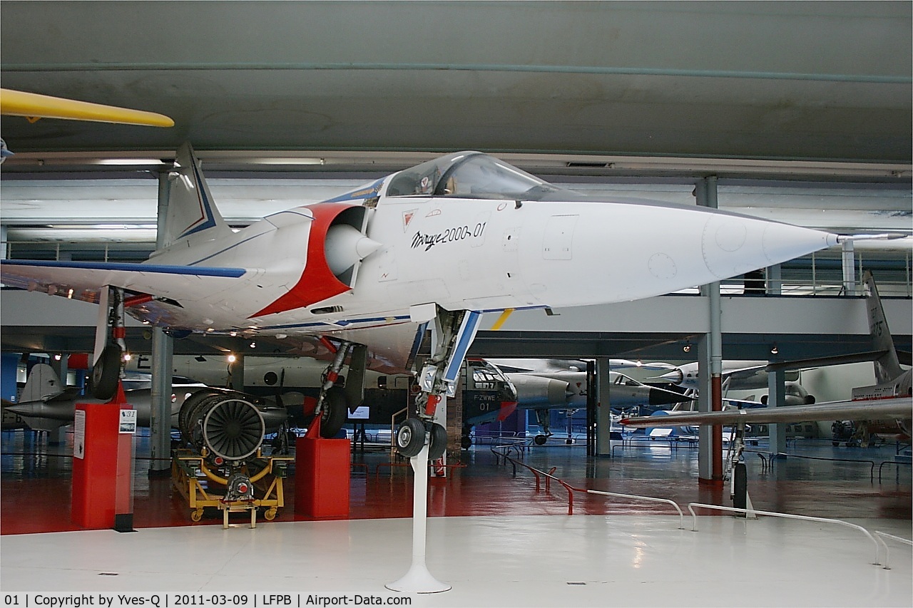 01, Dassault Mirage 2000-01 C/N 01, Dassault Mirage 2000, Air & Space Museum Paris-Le Bourget (LFPB-LBG)