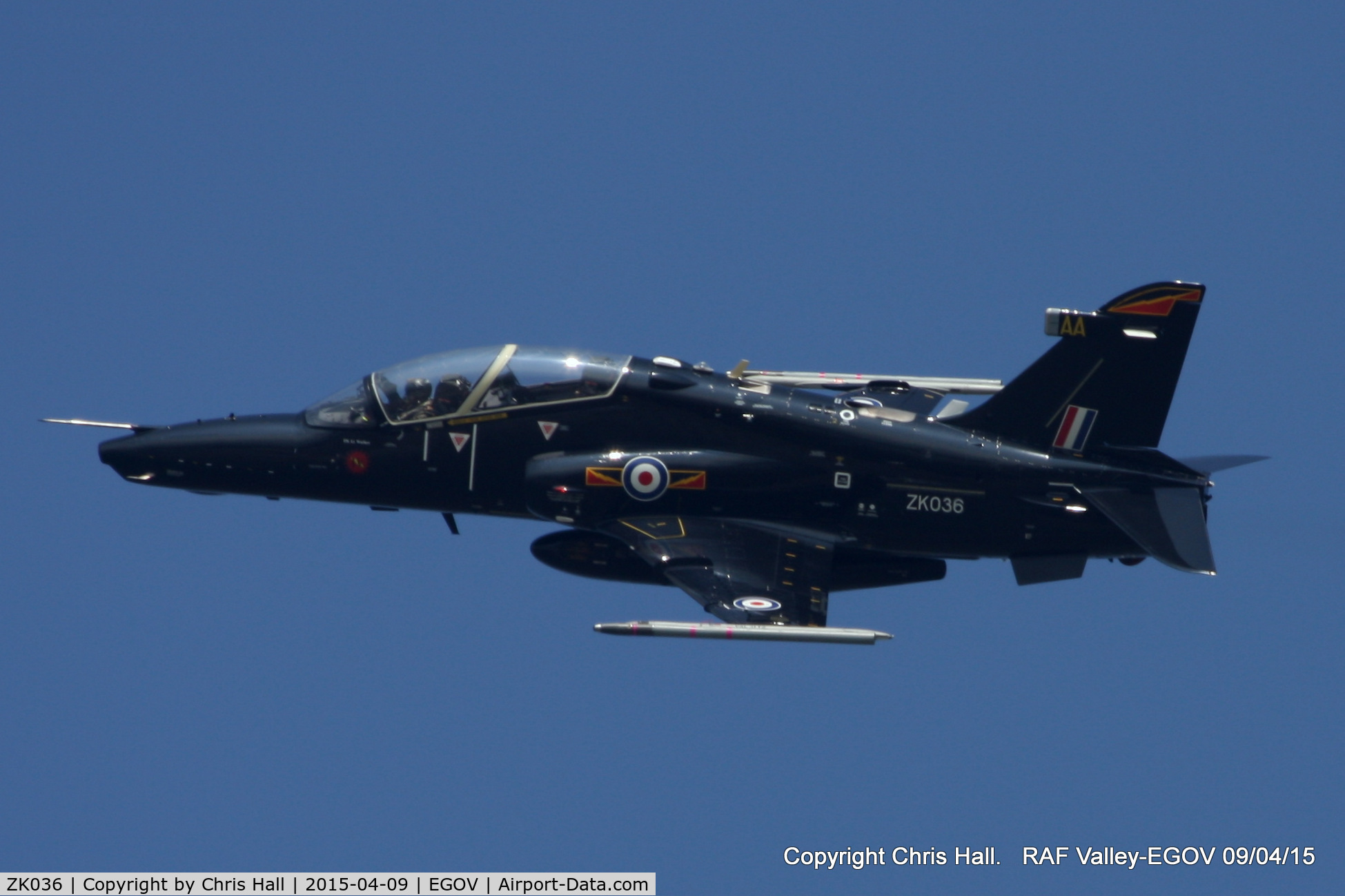 ZK036, 2010 British Aerospace Hawk T2 C/N RT027/1265, RAF IV sqn