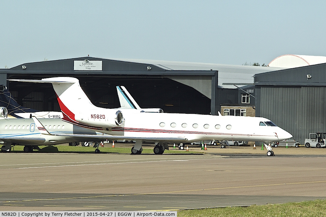 N582D, 2012 Gulfstream Aerospace GV-SP (G550) C/N 5397, 2012 Gulfstream Aerospace GV-SP (G550), c/n: 5397 at Luton