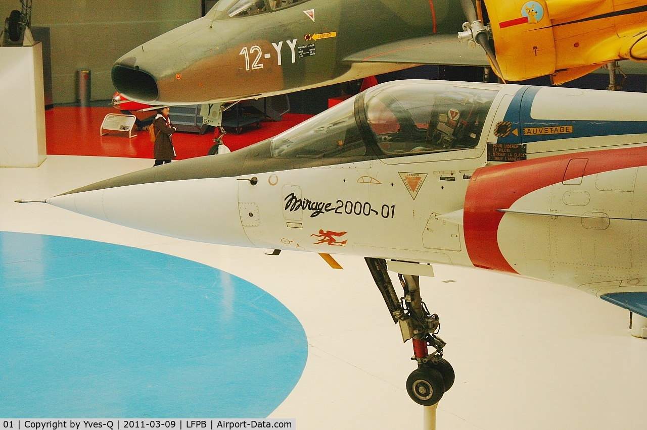 01, Dassault Mirage 2000-01 C/N 01, Dassault Mirage 2000, Air & Space Museum Paris-Le Bourget (LFPB-LBG)