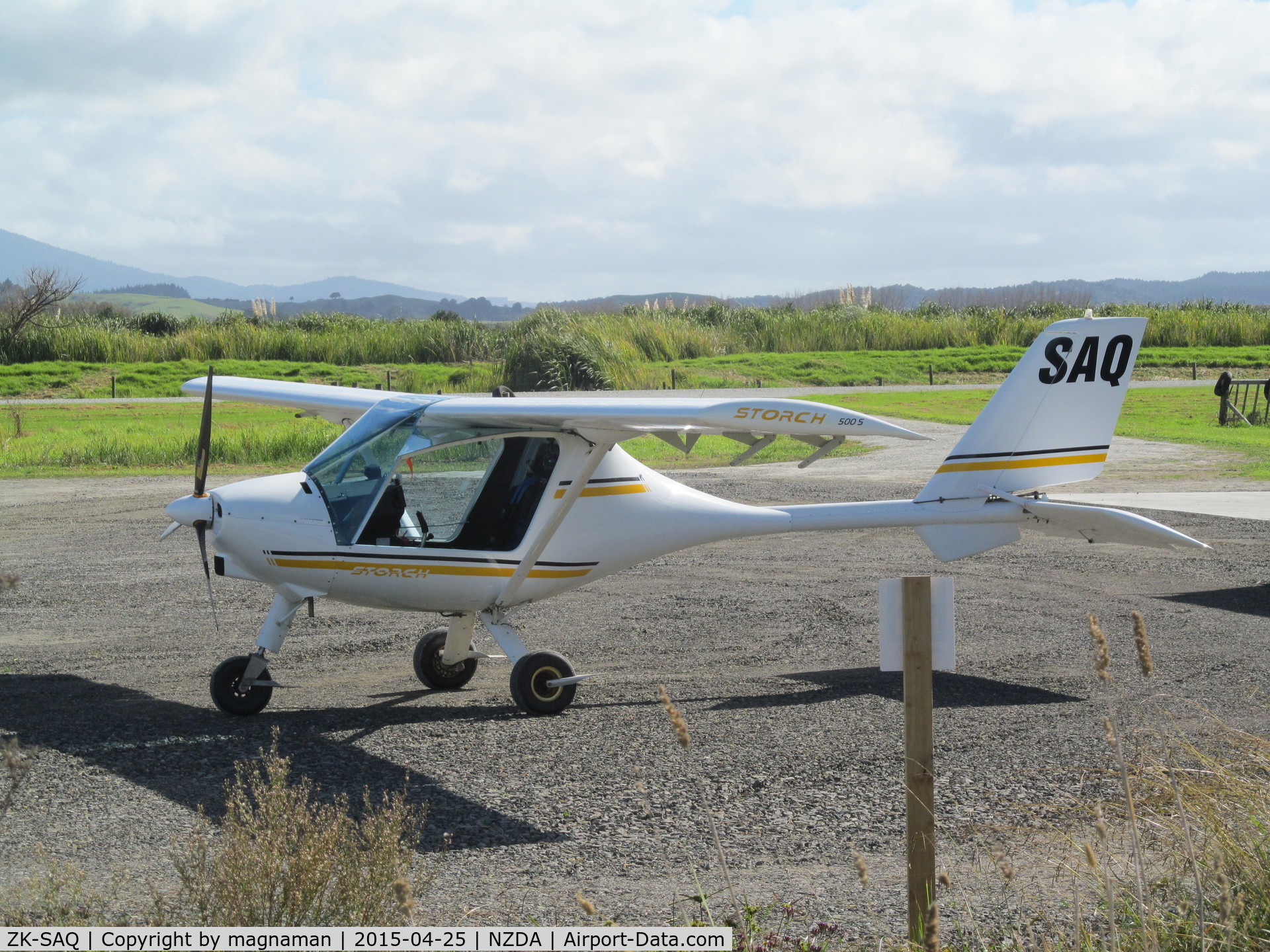 ZK-SAQ, Fly Synthesis Storch S C/N 420A-364, view from side road at airfield
