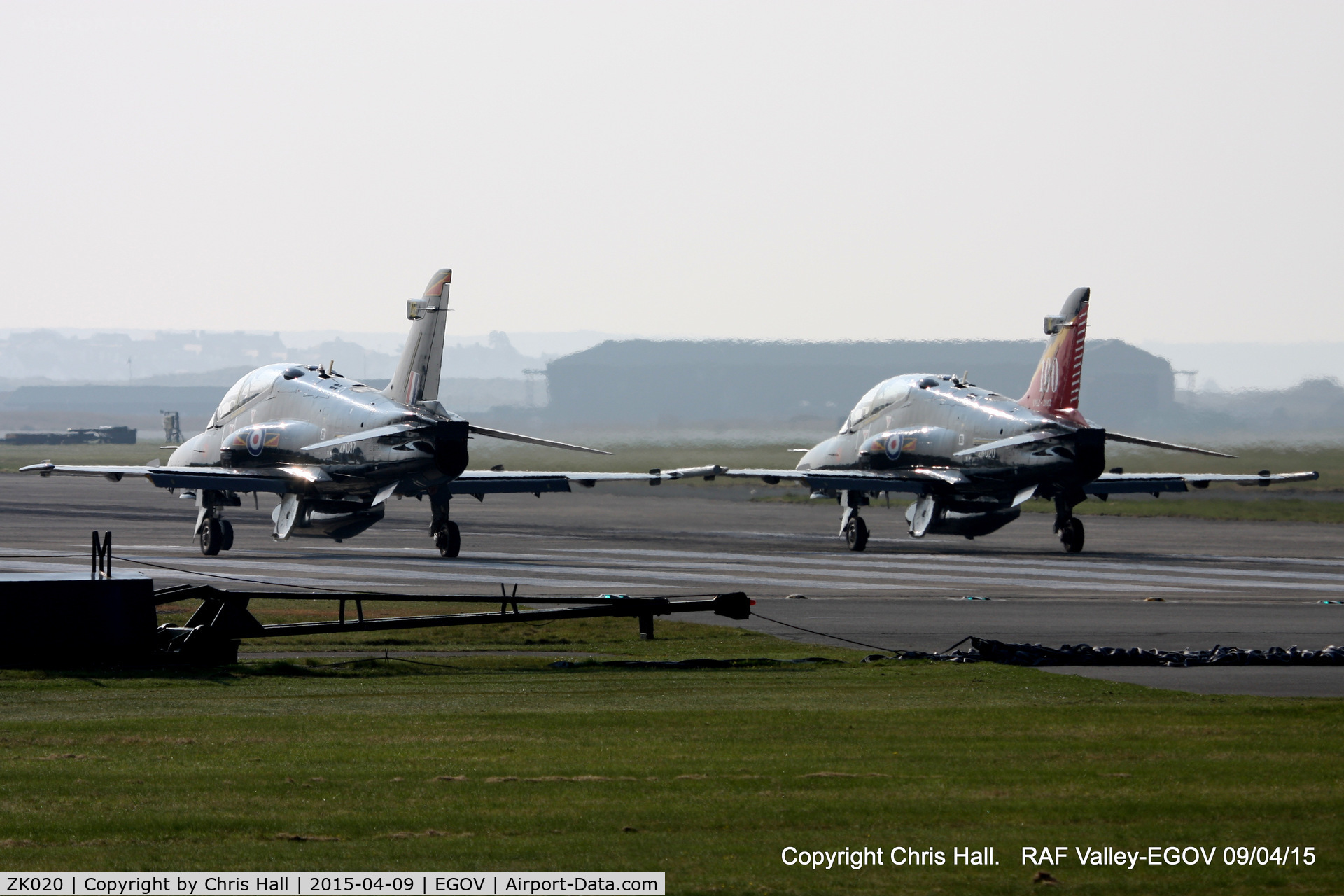 ZK020, 2009 British Aerospace Hawk T2 C/N RT011/1249, RAF IV Sqn