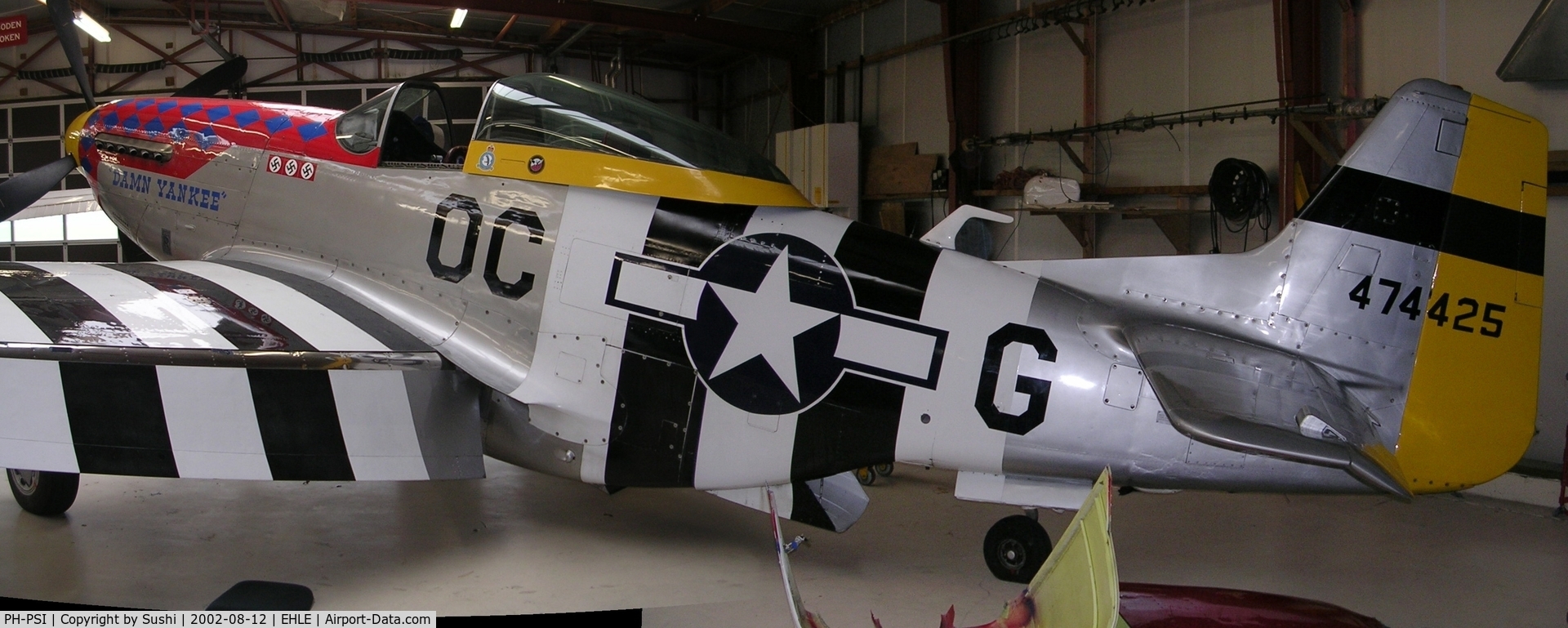 PH-PSI, 1945 North American P-51D Mustang C/N 122-40965, Photo's stitched together
