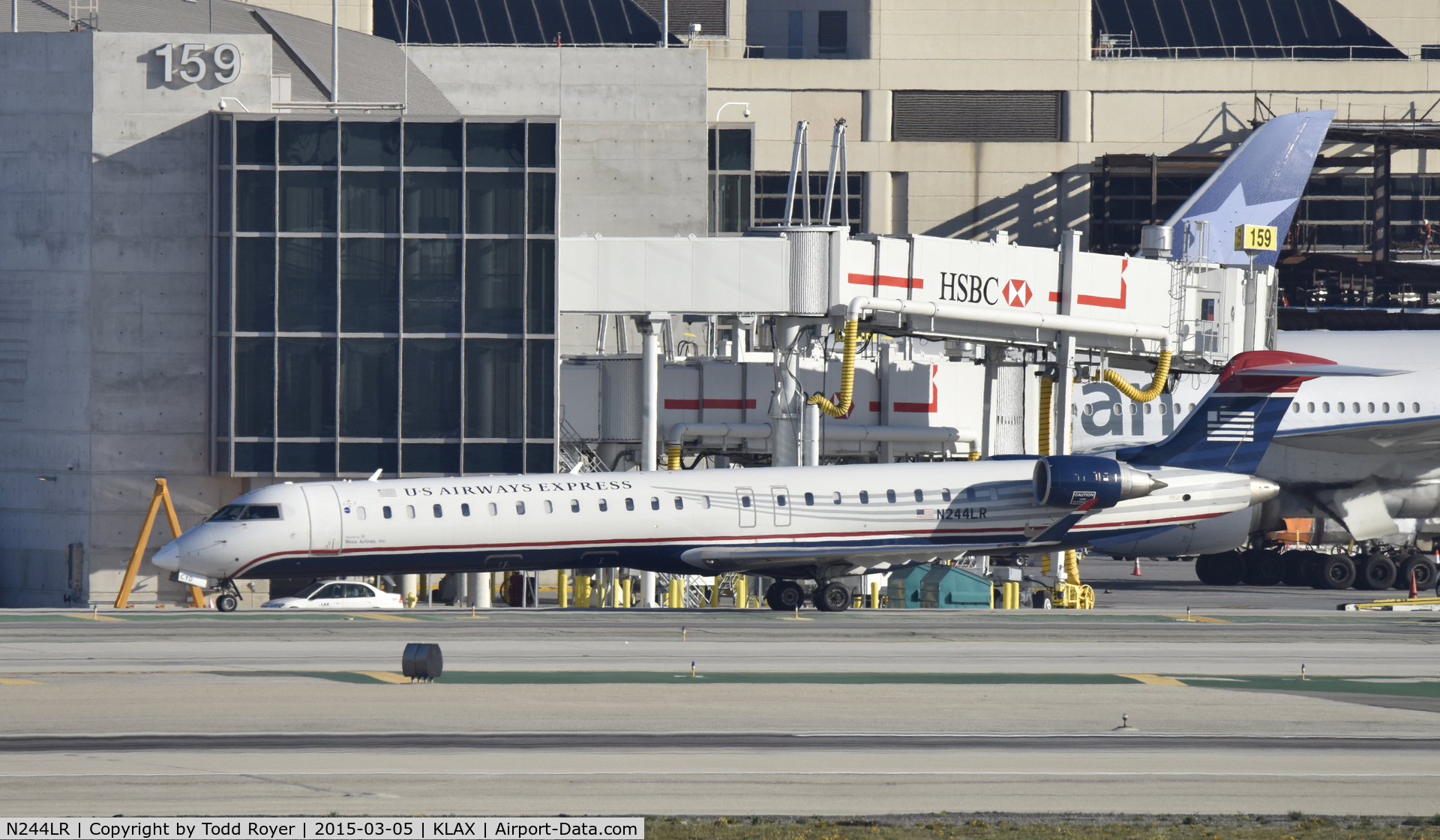 N244LR, 2009 Bombardier CRJ-900LR (CL-600-2D24) C/N 15233, Taxiing for departure at LAX
