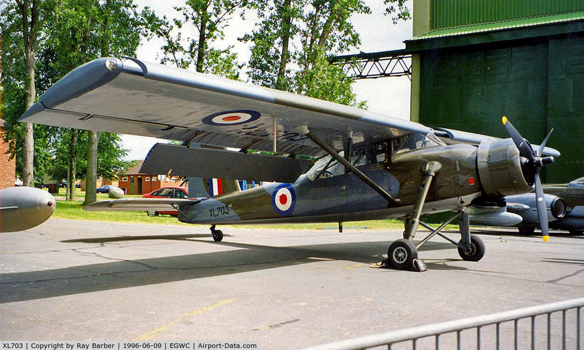 XL703, Scottish Aviation Pioneer CC.1 C/N 143, Scottish Aviation Pioneer CC.1 [143] RAF Cosford~G 09/06/1996