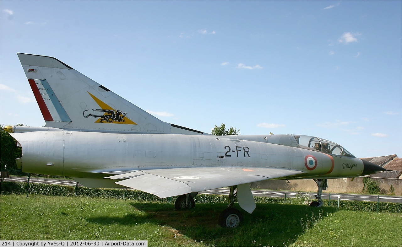 214, Dassault Mirage IIIB C/N 214, Dassault Mirage IIIB (2-FR), preserved by Association des Avions Anciens at Avord