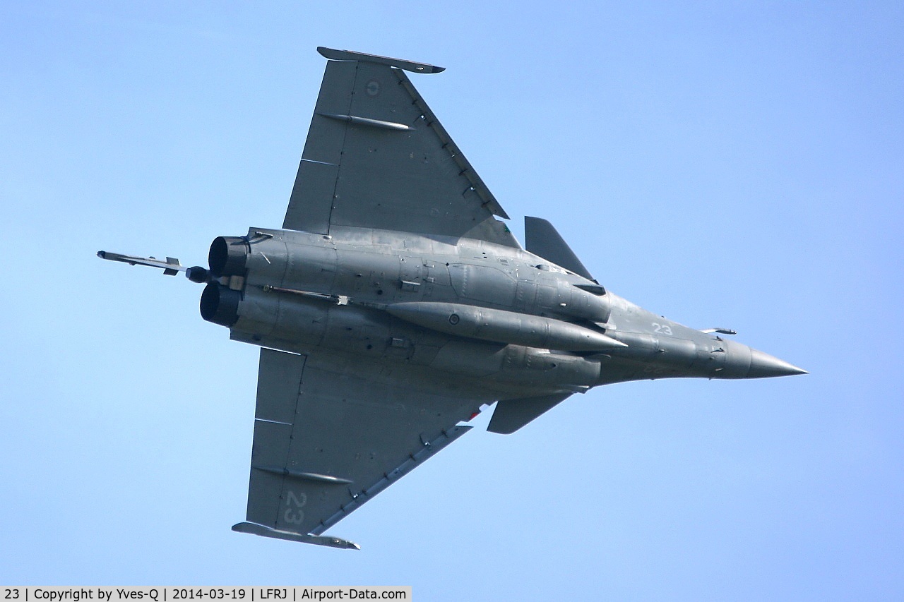 23, Dassault Rafale M C/N 23, Dassault Rafale M, Break over Landivisiau Naval Air Base (LFRJ)