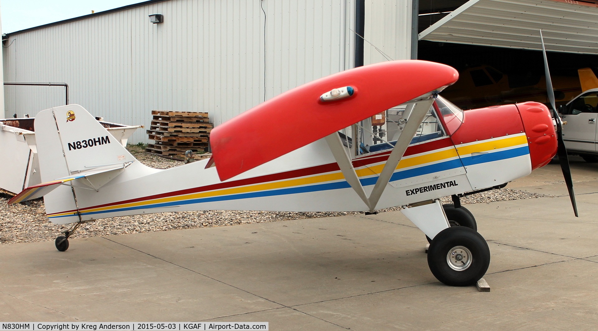 N830HM, 1995 Denney Kitfox Model 3 C/N 830, 2015 EAA Chapter 380 Fly-in